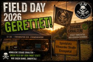 Fieldday 2026 gerettet!